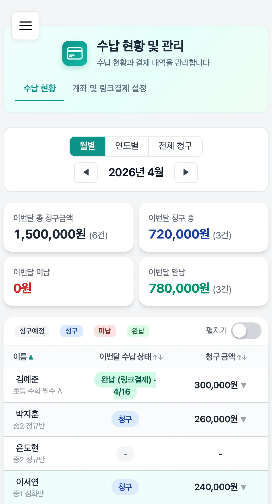view-payments-status / 01-payments-list